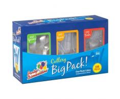 Party Maße 300 Zählen Besteck Combo Box, transparent farblos