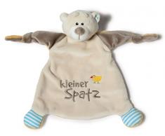 NICI Schmusetuch Bär ‚Kleiner Spatz´ 25x25 cm – Schnuffeltuch ab 0+ Monaten – Kuscheltuch für Babys & Kleinkinder – Baby Kuscheltier / Schnuffeltuch – Schmusetuch für Mädchen & Jungen – 40041