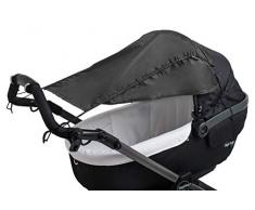 Altabebe AL7012-11 Sonnensegel mit Seitenschutz für Kinderwagen, dunkelgrau, 25 g