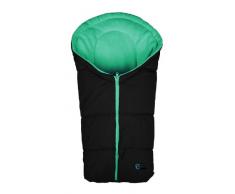 Altabebe AL2006C - 32 Winterfußsack für Babyschale, Klimaguard linie, schwarz - petrol