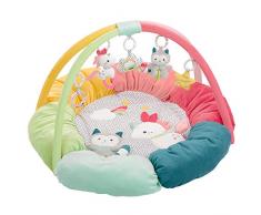 FEHN 057195 3-D-Activity-Nest Aiko & Yuki / Besonders weicher Spielbogen mit 5 abnehmbaren Spielzeugen für optimalen Komfort bei Babys Spiel & Spaß, für Babys und Kleinkinder ab 0+ Monaten