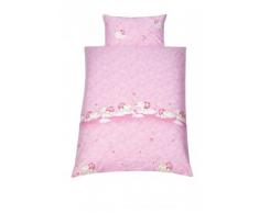 Julius Zöllner 85100 1905 2 - Bettwäsche, 80/80 und 35/40 - Schmusefanten rosa