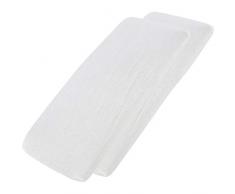 4 x Jersey Spannbettlaken 100% Baumwolle für Babybett 70 x 140 weiß