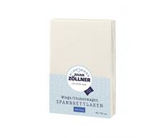 Julius Zöllner 8330013230 Jersey Spannbetttuch für Wiegen 90x40 und Stubenwagen, Farbe: ecru