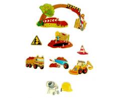 Hess Holzspielzeug 10270 - Mobile Baustelle