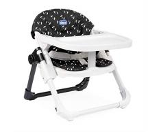 Chicco Sitzerhöhung Chairy, mitwachsender Tischsitz, ab 6 Monate, ab 12 Monate zum Kinderstuhl umwandelbar, schwarz