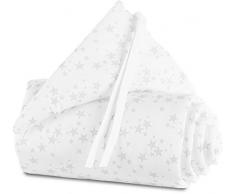 babybay Nestchen Piqué passend für Modell Maxi, Boxspring und Comfort, weiß Sterne perlgrau