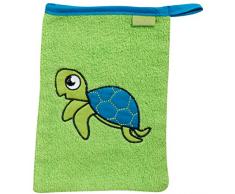 Playshoes 340085 Waschhandschuh Schildkröte, grün