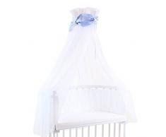 babybay Himmel Cotton mit Schleife passend für alle Modelle, blau/weiß