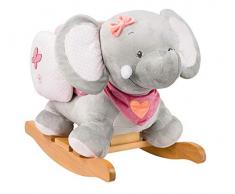 Nattou Schaukeltier Elefant Adèle, 10 - 36 Monate, 60 x 39 x 50 cm, Rosa/Grau