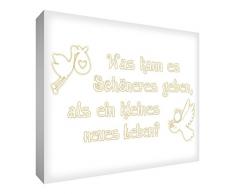 Feel Good Art BETT128-01G Wandschmuck Leinwand, 30 x 20 cm, beige