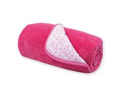 Bemini by Baby Boum 490LIZIE57SF Babydecke Softy/Baumwolle LIZIE pompon 75x100 cm ,rosa