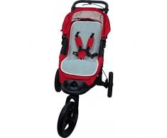Popolini Gymnastikmatte mit Netztasche für Kinderwagen hellblau