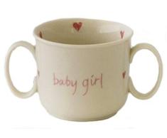 Kitted Out Boo Bunny Babybecher mit 2 Henkeln, in Aufbewahrungsbox, Rosa