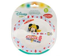 Disney 44078 Elemed Kleinkind 2 Stück Micro Set (Schüssel und Mikro PP Löffel) mit Micky Maus, mehrfarbig