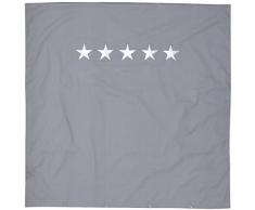 TAFTAN DD-210 Baby Bettwaesche Sternen für Wiege und Kinderwagen, 80 x 80 cm, silber/grau