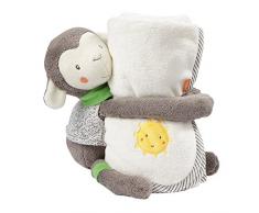 Fehn 061178 Kuscheltier Schaf mit Decke | Perfektes Geschenk-Set aus Stofftier und Kuscheldecke zum Knuddeln, Schmusen und Liebhaben | Für Babys und Kleinkinder ab 0+ Monaten