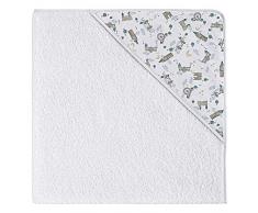 Eiffel Baby England Badetuch 80 x 80 cm blau/grün