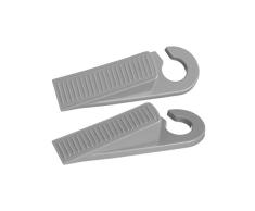 Hauck Stop Me Türstopper, Türkeil, Fingerschutz für Baby und Kleinkind, Türpuffer, 2 Stück, grau