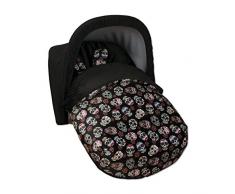 Babyline Lovely Skull Fußsack, Einheitsgröße, Schwarz