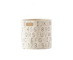 Pehr Korb Bin Monochrome Alphabet groß