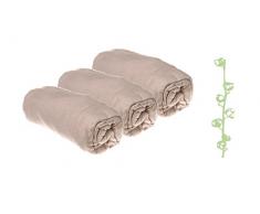 Spannbettlaken, Bio-Baumwolle, 60 x 120 cm, Haselnussbraun