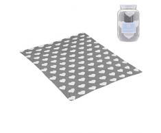 Cambrass 40079 Tagesdecke Baumwolle Love, 80x100 cm, grau