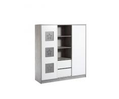 Schardt 065812200 Schrank, mit Mittelregal und 2 Schiebetüren, Eco Star