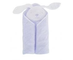 ToTs by Smartrike 180-106 Kapuzenhandtuch Classic, im lustigen Häschendesign, 80 x 80 cm, blau