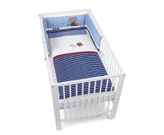 Sterntaler Bett-Set, Kopfkissen, Bettdecke und Bett-Nestchen, Esel Emmi Girl, Alter: Für Babys ab der Geburt, Rosa/Weiß