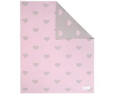 Kindsgut Kinderdecke, weiche Baby-Decke, Herzen
