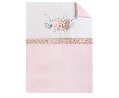 Nattou Kuscheldecke, Iris und Lali, 100 x 135 cm, Weiß/Rosa