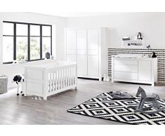 Pinolino 103424XG Kinderzimmer Milk extrabreit groß, weiß