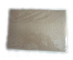 blueberryshop 2 Stück Spannbetttuch aus Frottee für Kleinkinder/Baby Kinderbett Bett, 140 cm Länge x 70 cm Breite, beige