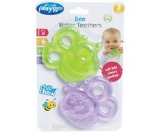 Playgro Beißring Biene, Wassergefüllt, 2er-Pack, Ab 3 Monaten, Mehrfarbig, 40200