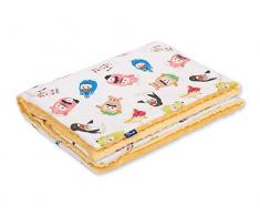 Pepi Leti 685843716709 Disguisers-Kuscheldecke Türkis Minky, Babydecke, Kinderdecke, 100 x 75 cm Decke, mehrfarbig