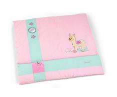 Sterntaler Krabbeldecke Kuschelzoo, Lama Lotte, Alter: ab 0 Monate, Größe: 100 x 100 cm, Rosa/Mint