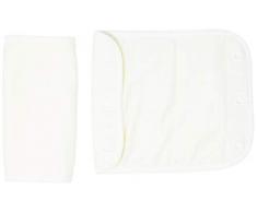 Ergobaby Beiß-Pad Schultergurtschoner Lätzchen für Babytragen, 2 Stück Teething Pad Baumwolle Saugfähig, Natural