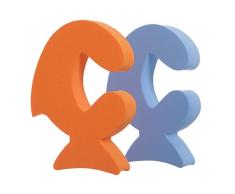 Dreambaby G824 Türhalter Türstopper Klemmschutz Einklemmschutz Fingerschutz Fisch (2er) orange/blau