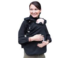 manduca by MaM Fleece Cover & Fleece Loopschal für Babytragen (Snuggle Cover Black)