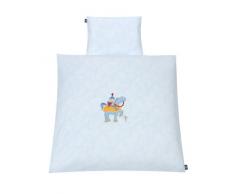 Urra 240 - 1077 - 00 - Bettwäsche, 80/80 und 35/40 - Märchenprinz blau