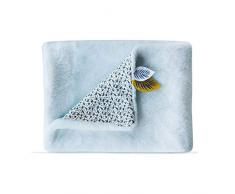 Doudou et Compagnie Yoca le Koala Kuscheldecke, 100 x 70 cm, Blau, 3 Stück