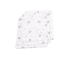 Miffy 3 x Hydrophilen Mull Waschlappen, grau