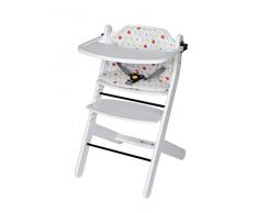 Schardt 01 133 00 02 1/746 Hochstuhl Best Buche inklusiv Sitzkissen Maliz, massiv, weiß lackiert
