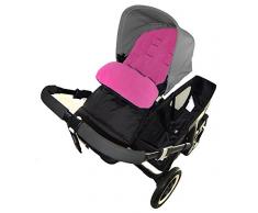 Fußsack/Cosy Toes, kompatibel mit Nuna Ivvi Kinderwagen, Pink Rose