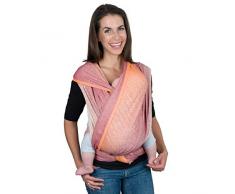 HOPPEDIZ Jacquard Baby-Tragetuch Perth orange 5,40 m