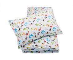 Pepi Leti 685843715290 Dinosaurier Premium Hochwertige Kinderbettwäsche, mehrfarbig