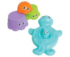 Playgro Badespielzeug Stapelfreunde, 4-teilig, Ab 9 Monate, Bath Stacking Cup Friends, Bunt, 40148