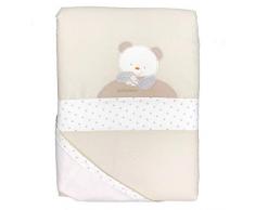 Andy & Helen 2/5012ed03 _ P piumotto Wiege ausziehbar bestickt, Creme