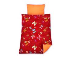 Träumeland TT07603 - 2-tlg. Bettwäsche Schmetterling 80 x 80 cm